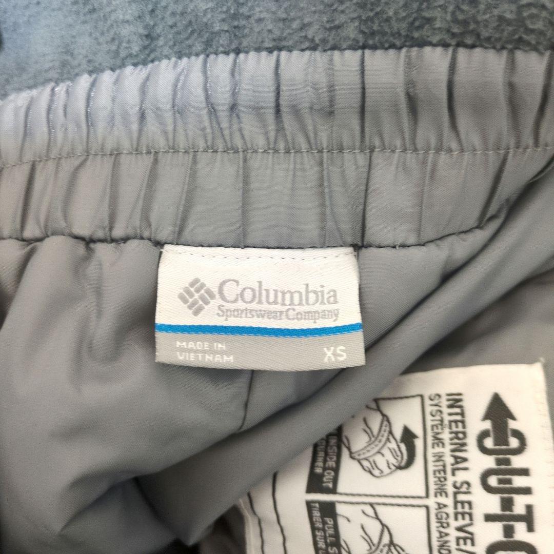 【美品】120cm　XS　Columbia　スキーウェア　上下セット　赤✕グレー