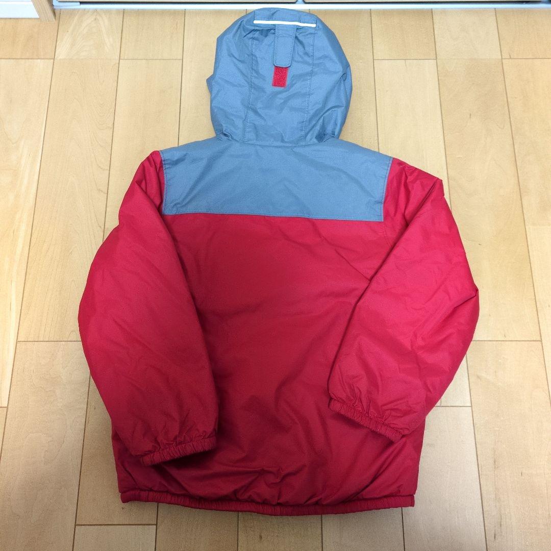 【美品】120cm　XS　Columbia　スキーウェア　上下セット　赤✕グレー