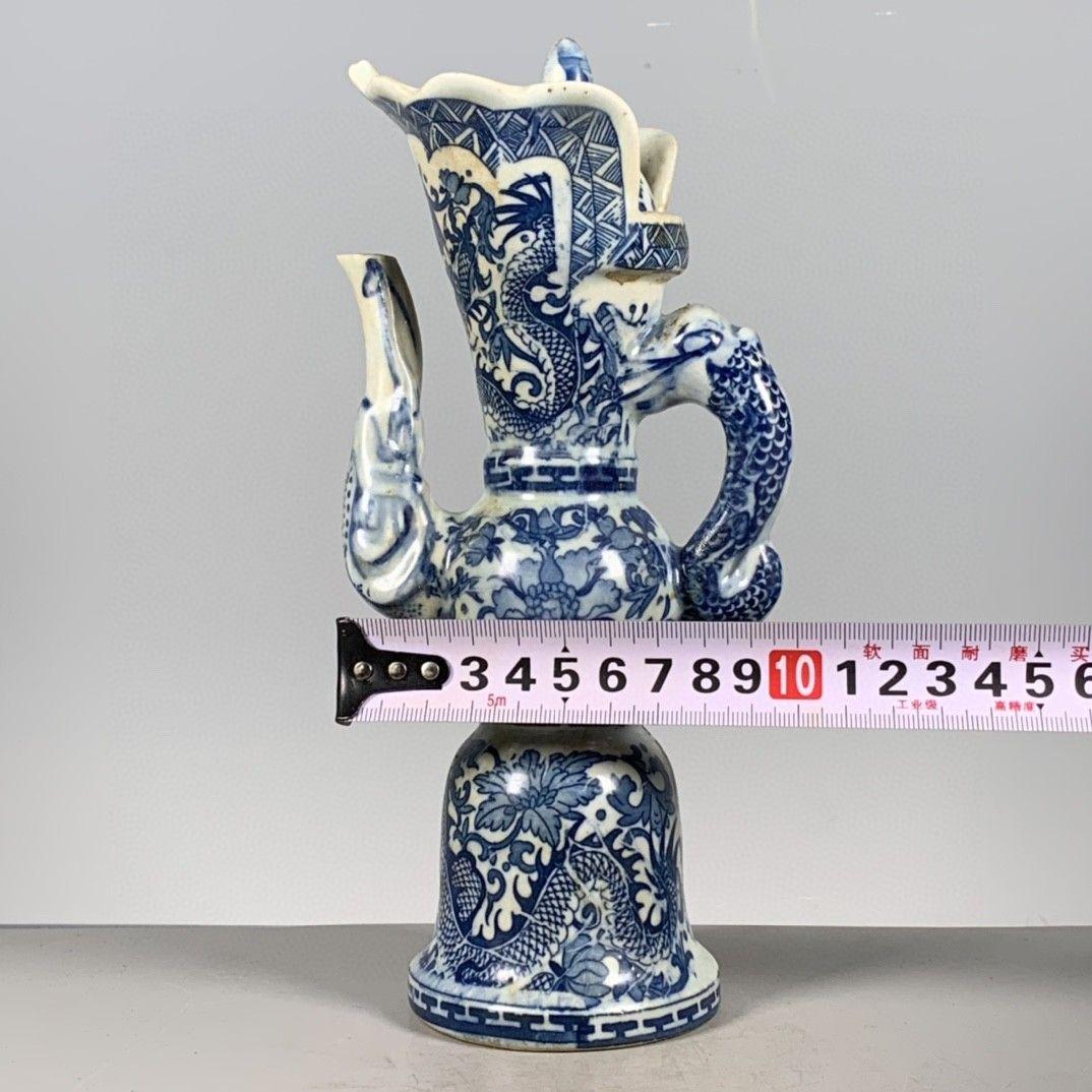 龍形 景徳鎮 陶磁器 装飾品 現代工芸品 美術品 置物