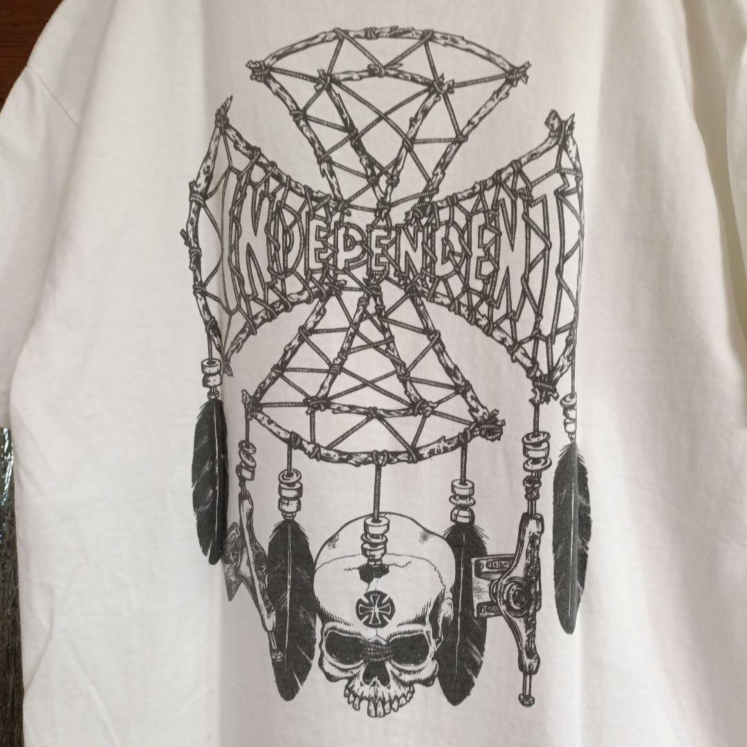 INDEPENDENT スカルグラフィック Tシャツ　アイアンクロス