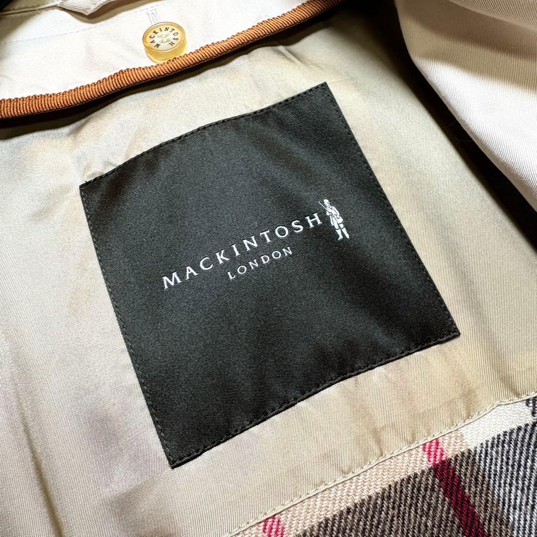 美品　マッキントッシュロンドン　ライナー付　トレンチコート　ダブル　ベージュ36