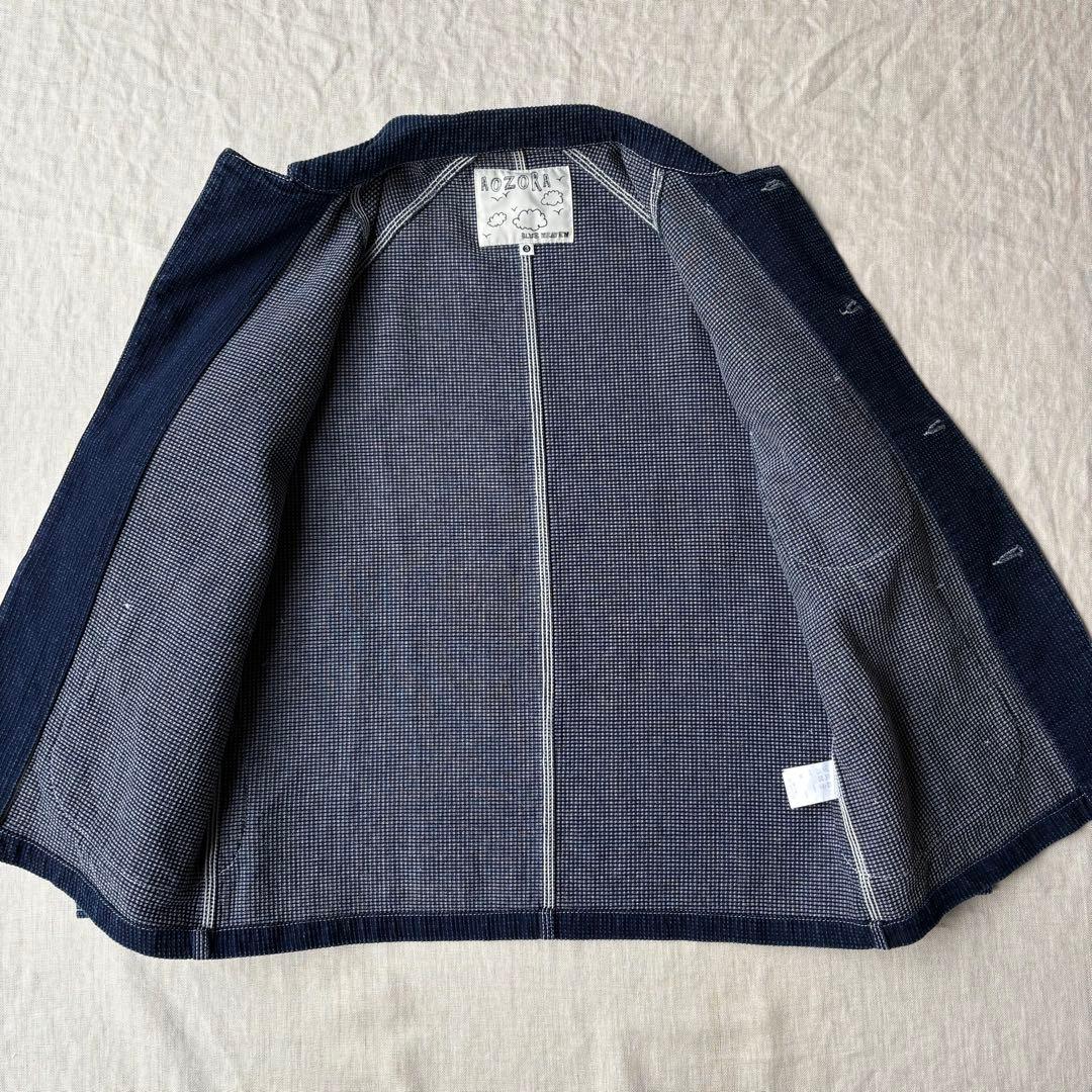 AOZORA アオゾラ 刺し子 インディゴ カバーオール 3
