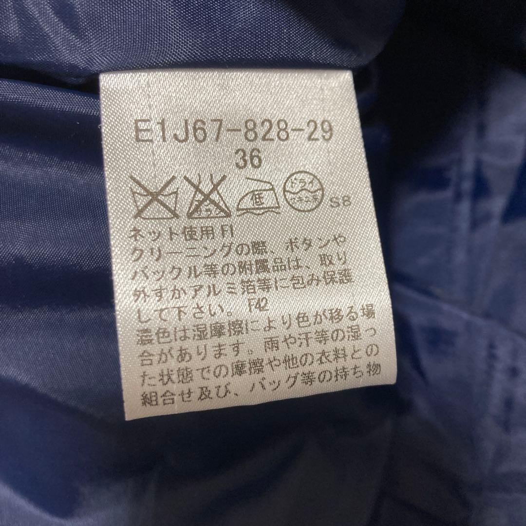 バーバリーブルーレーベル　ワンピース　ウール100% ネイビー　ノバチェック