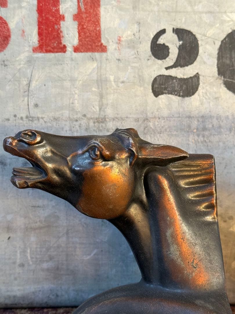 アンティーク雑貨 Horse Bookend