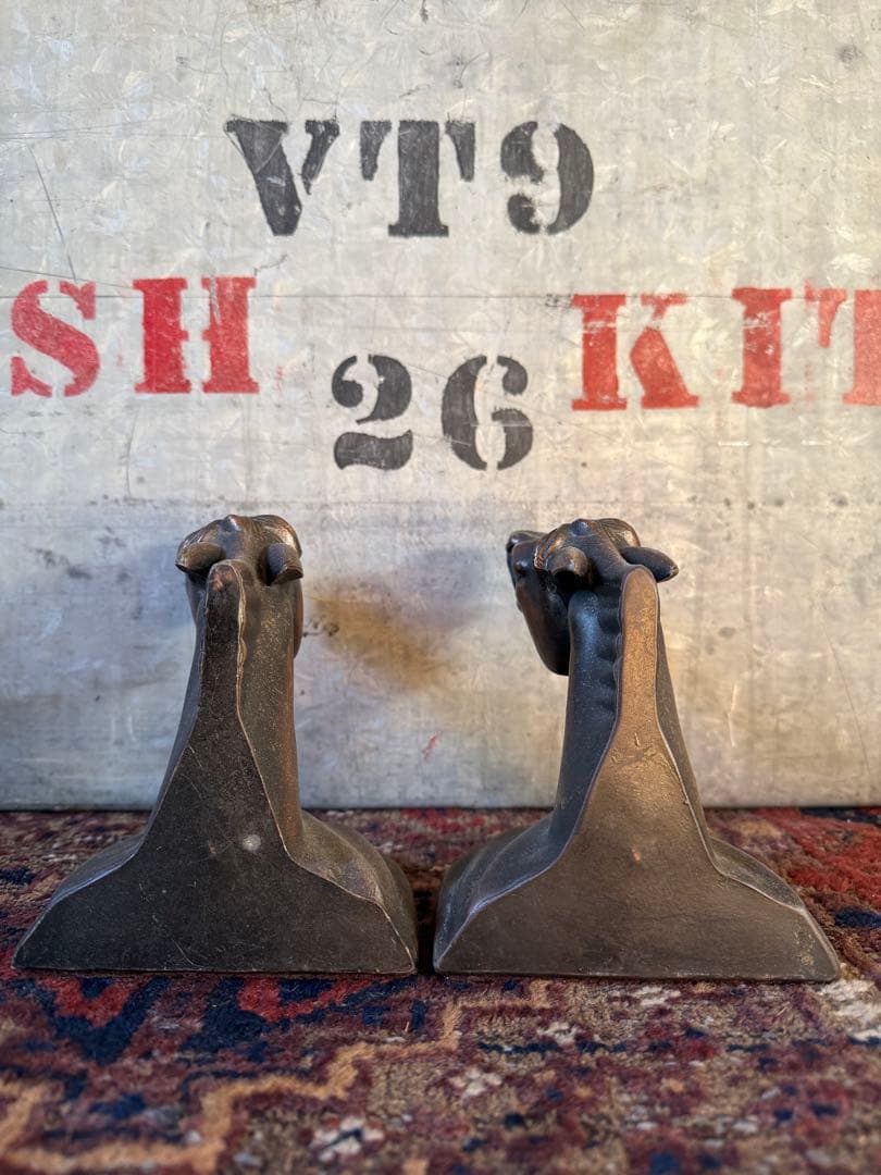 アンティーク雑貨 Horse Bookend