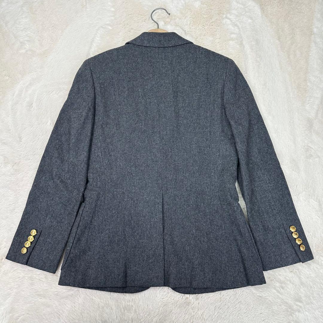 ✨美品✨ラルフローレン ウール100% ブレザー 金ボタン グレー 7号 S