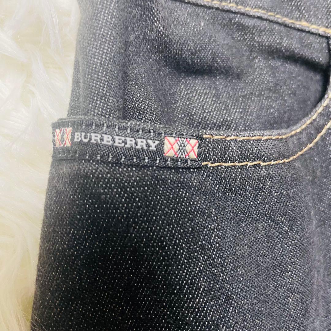 BURBERRY LONDON デニム ロングスカート 38 ノバチェック