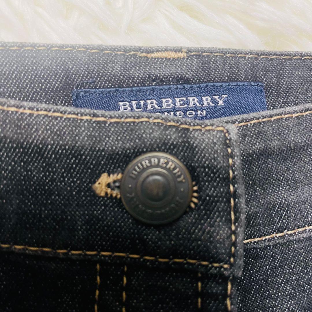 BURBERRY LONDON デニム ロングスカート 38 ノバチェック