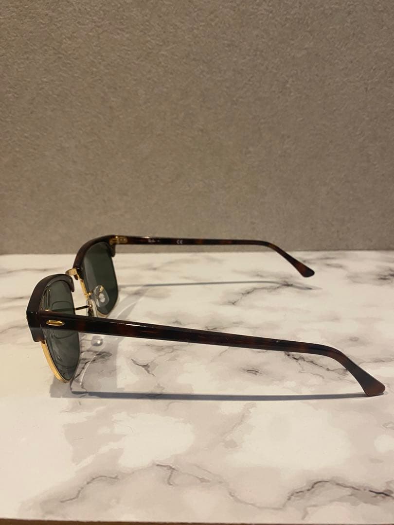 【美品】Ray-Ban 3016 べっ甲　ゴールド　ウェリントン型サングラス