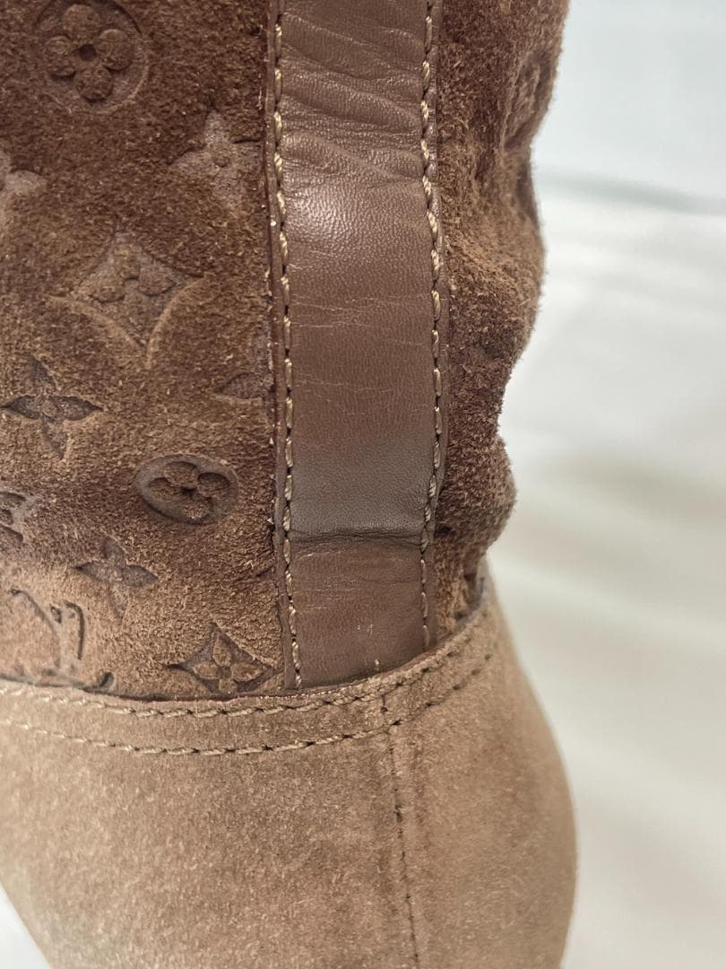 ◆LOUIS VUITTON ムートンブーツ モノグラムブラウン　10374