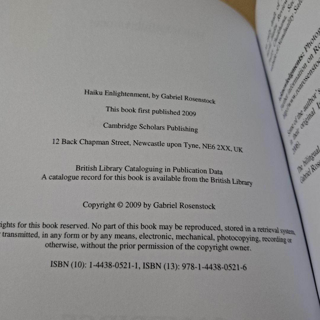 洋書 Gabriel Rosenstock Haiku Enlightenment