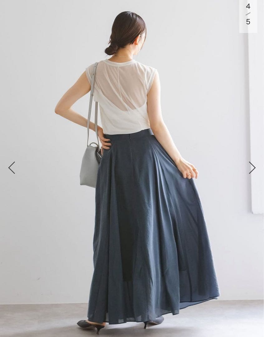 NOBLE カップ付きベアラインスイマーキャミ