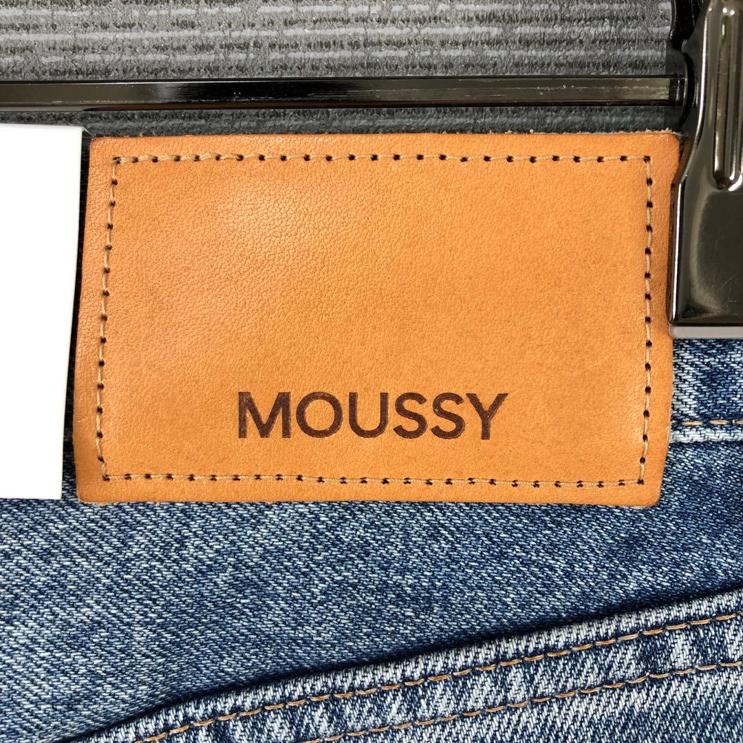 未使用品 MOUSSY MVS FLARE 24 BLU ブルー