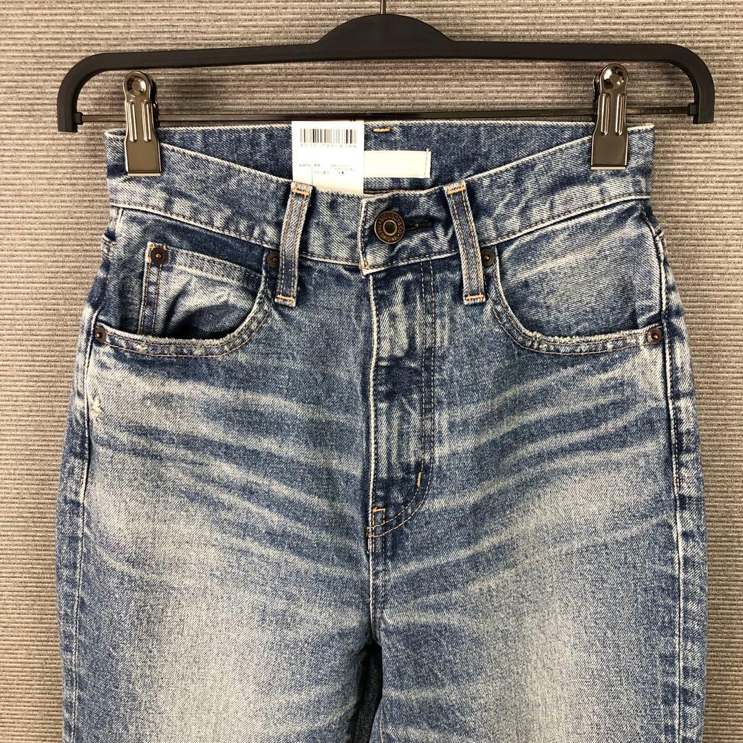 未使用品 MOUSSY MVS FLARE 24 BLU ブルー