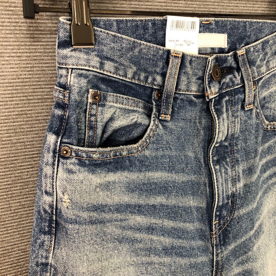 未使用品 MOUSSY MVS FLARE 24 BLU ブルー