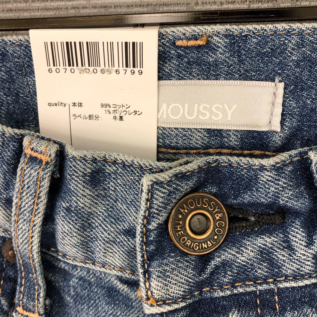 未使用品 MOUSSY MVS FLARE 24 BLU ブルー