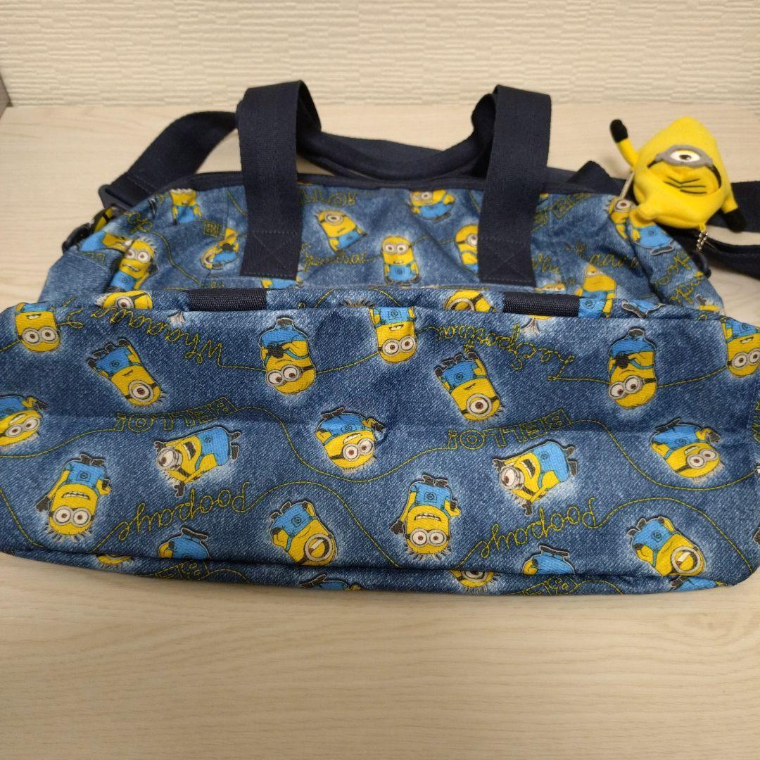 ♡美品♡ ミニオンズ　レスポートサック　 ボストンバッグ 　デニム風