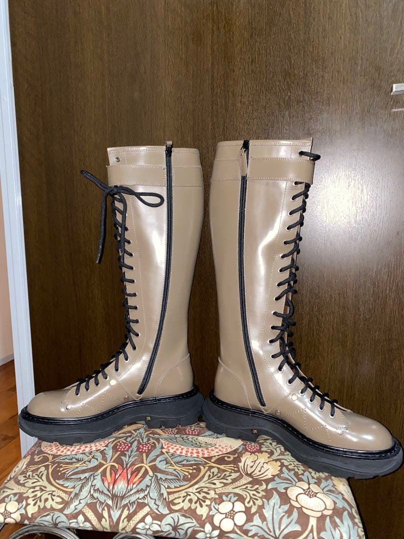 alexander mcqueen tread slick ロング　ブーツ