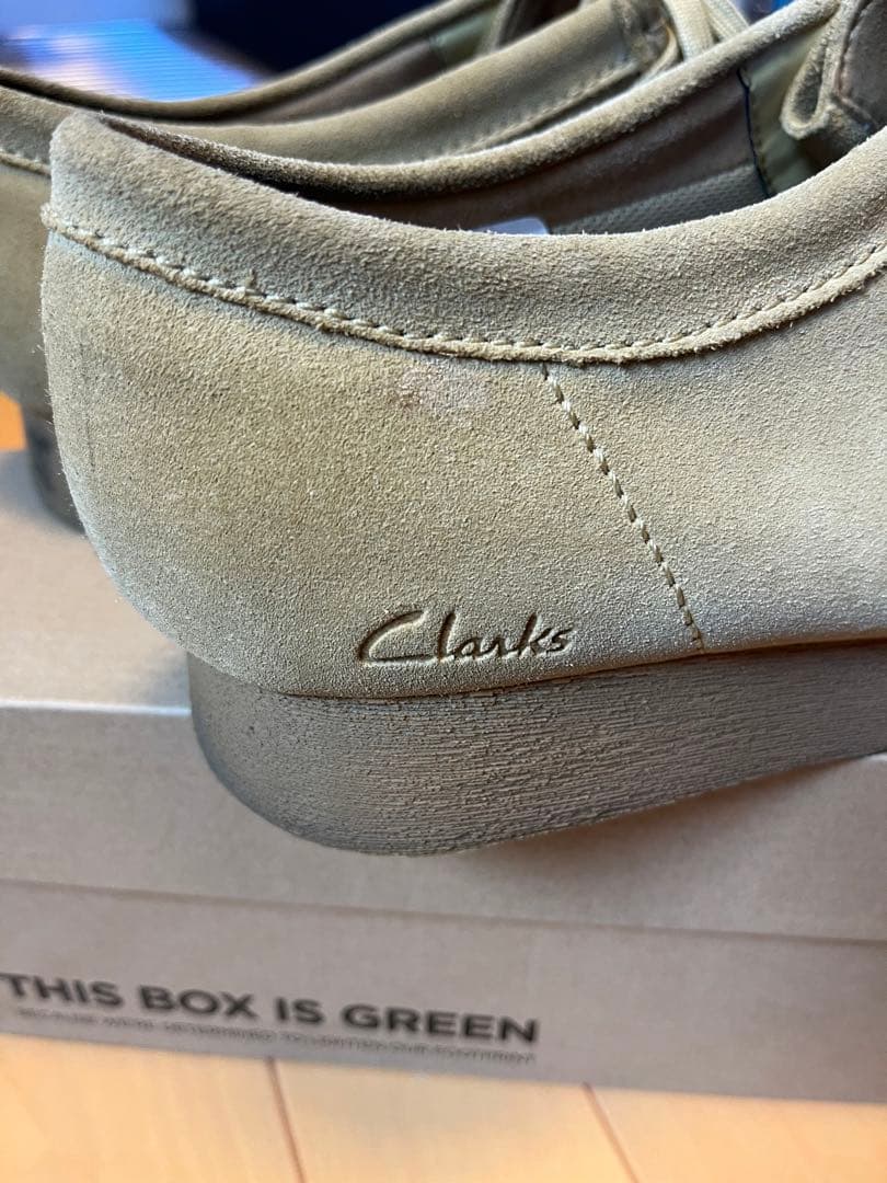 【Clarks wallabees】モカシン 靴 ベージュ スエード　27.0