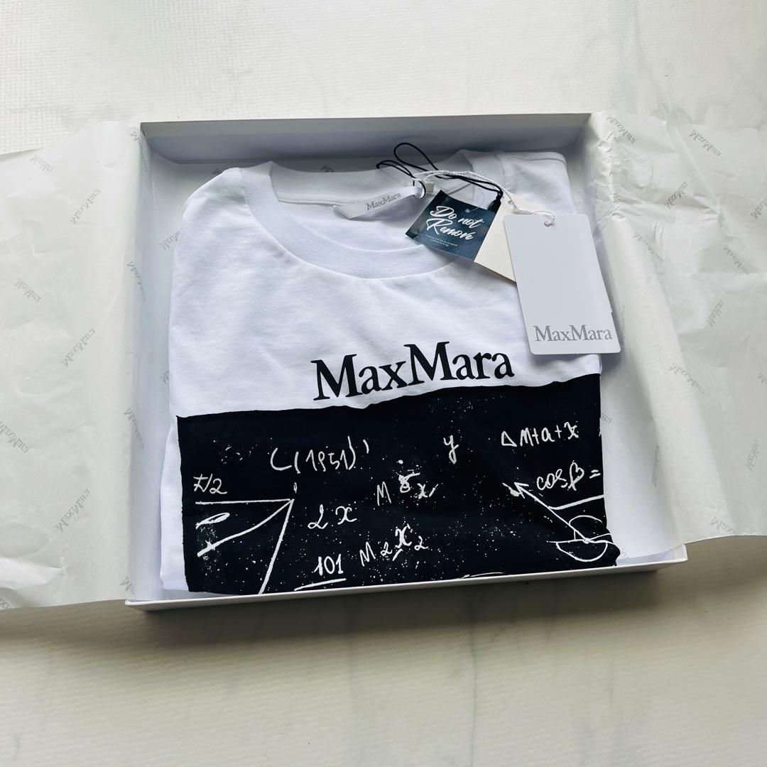新品 売切りタイムセール Max Mara マックスマーラ ロゴ Tシャツ XS
