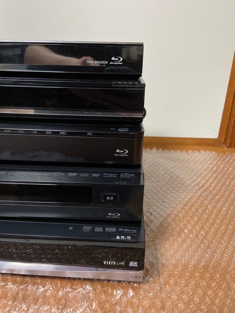Panasonic TOSHIBA ブルーレイレコーダー5セットジャンク品