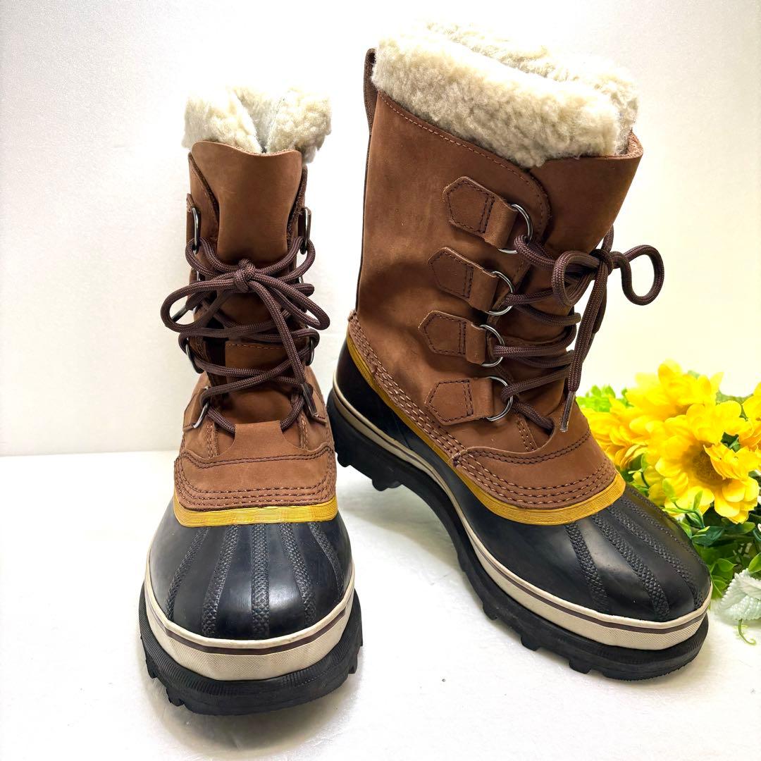 SOREL ソレル カリブー ブーツ 防寒防水 シナモン 23.5cm