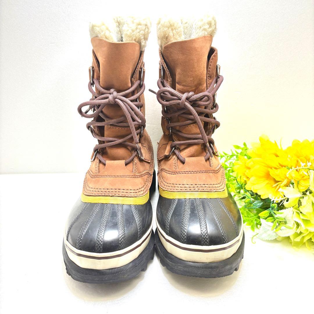 SOREL ソレル カリブー ブーツ 防寒防水 シナモン 23.5cm