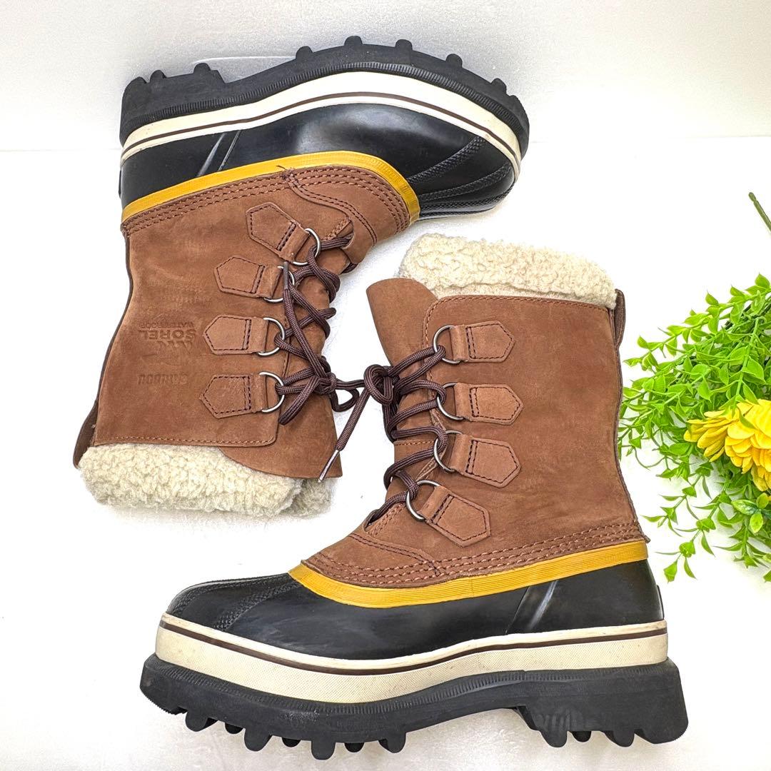 SOREL ソレル カリブー ブーツ 防寒防水 シナモン 23.5cm