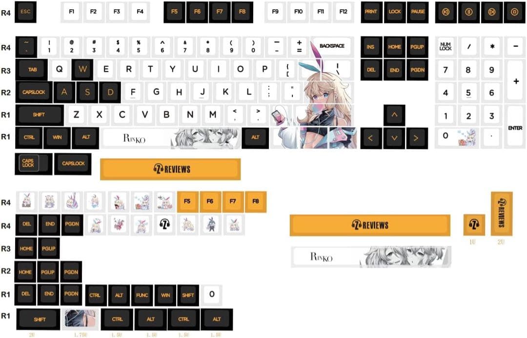 Mechkeys x Z Review Rinko Touch キーキャップ