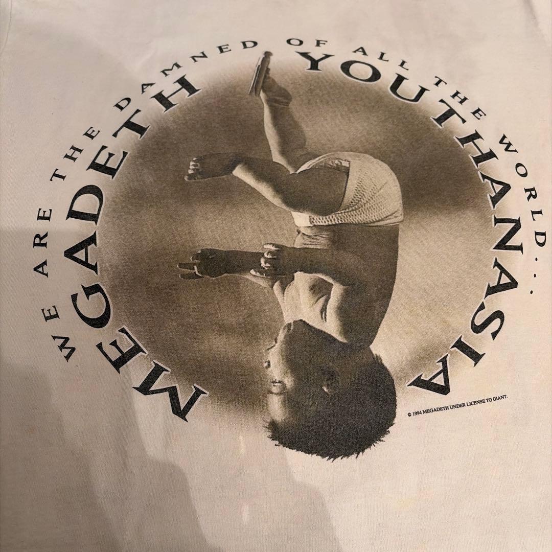 MEGADETH Youthanasia Tシャツ ホワイト