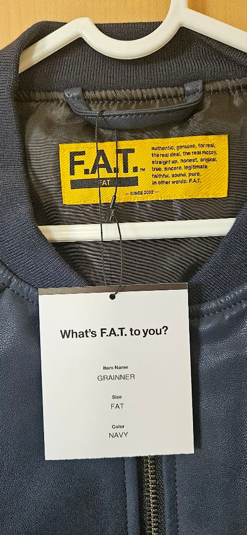 F.A.T. ネイビー ベスト GRAINNER　FATサイズ