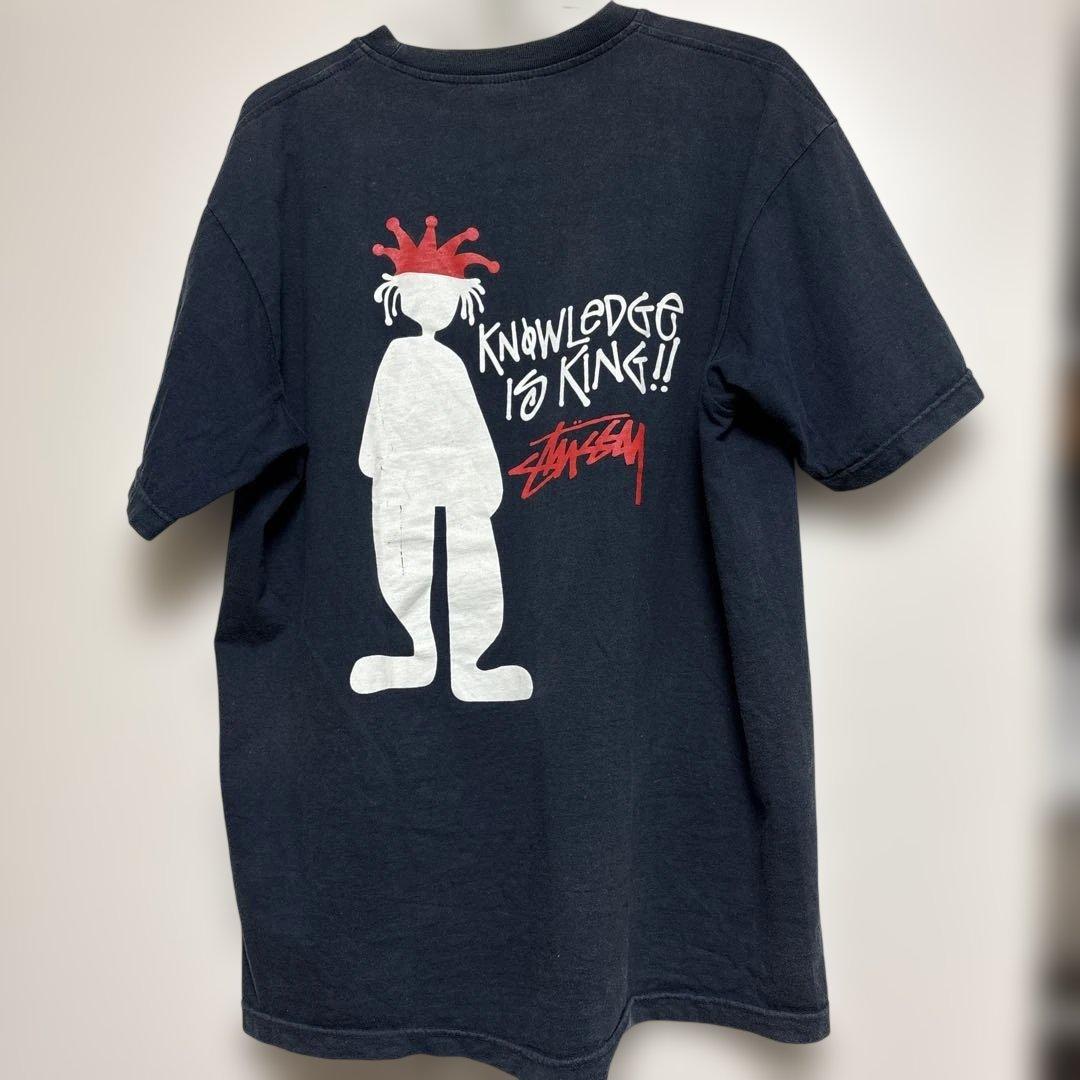 80s 90s Stussy シャドーマン Tシャツ ネイビー　XL
