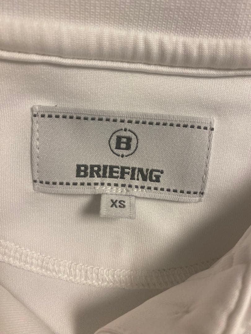 BRIEFING ブリーフィングLOGO POLO 白XS