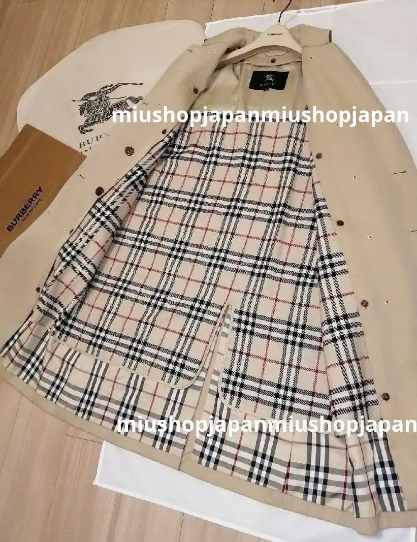 本物上質●38サイズ　BURBERRY　LONDON　トレンチコート　ハニー