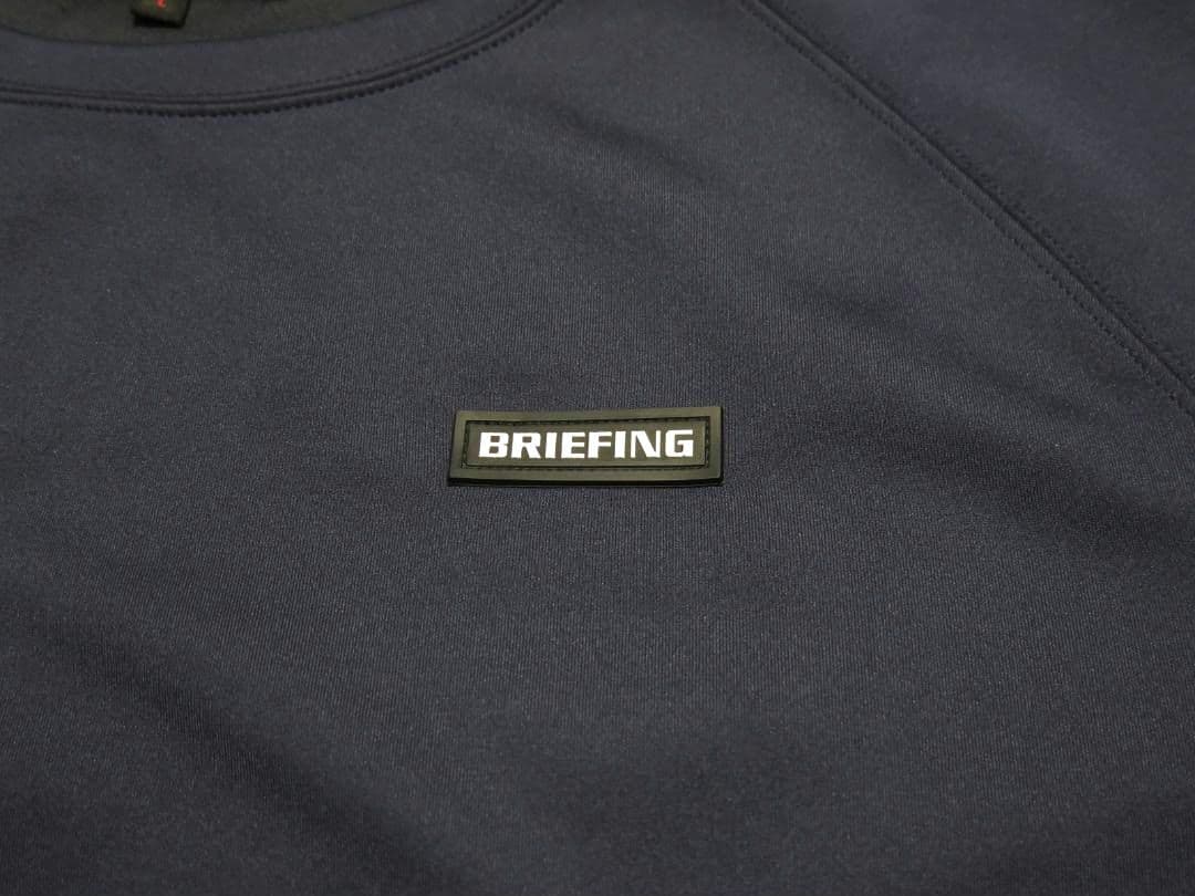 BRIEFING GOLFブリーフィングゴルフサイドロゴライン クルーネックL