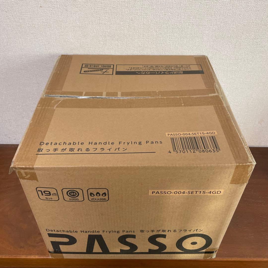 新品未使用/PASSO フライパン 19点 セット タイプB(卵焼き機 4つ穴)