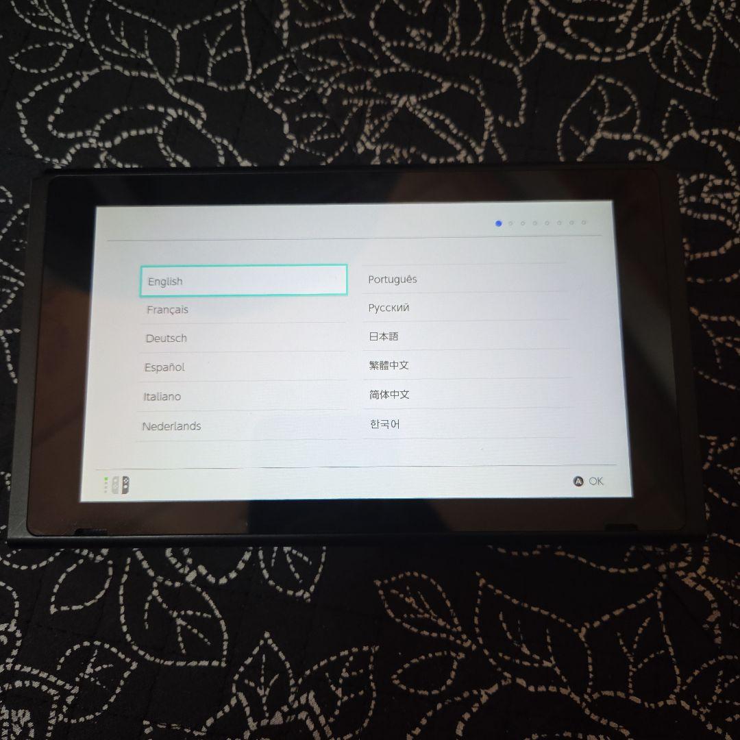 大*者様 訳アリ ジャンク switch 液晶 本体とジョイコン右 換装済