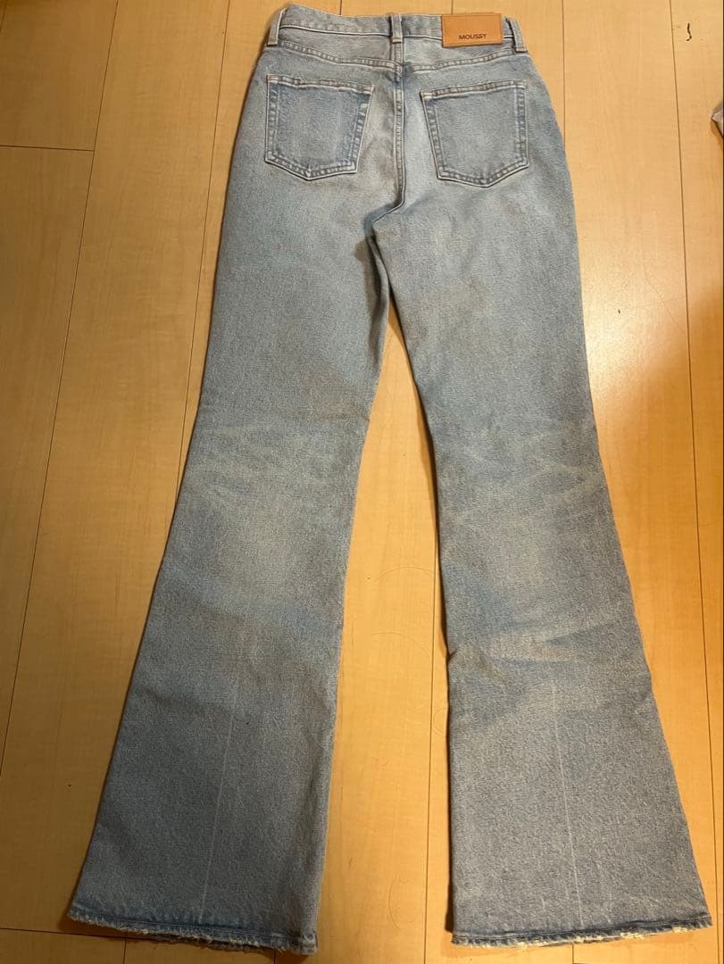 パンツ MOUSSY MVS L/BLU FLARE(L)