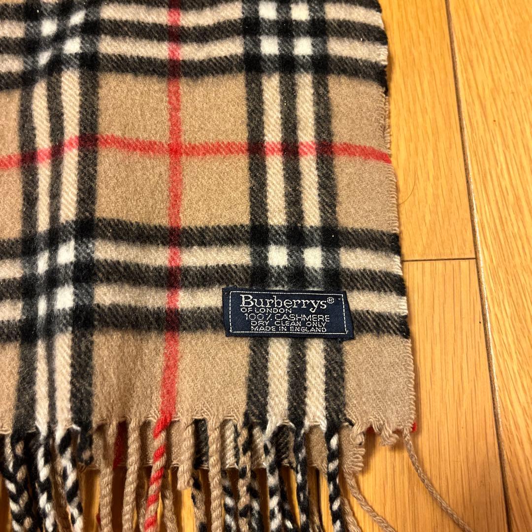 Burberrys カシミヤ チェックマフラー