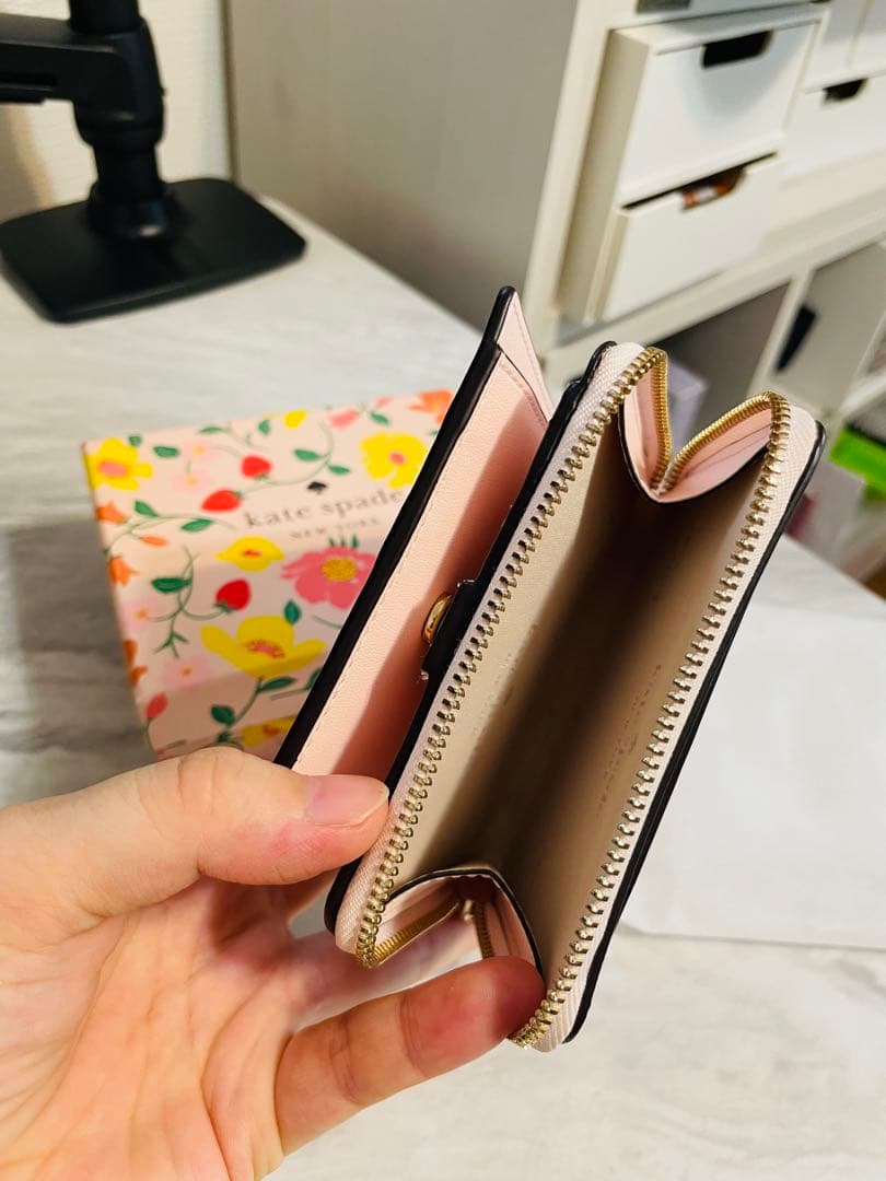 kate spade 花柄 フラワー 二つ折り財布