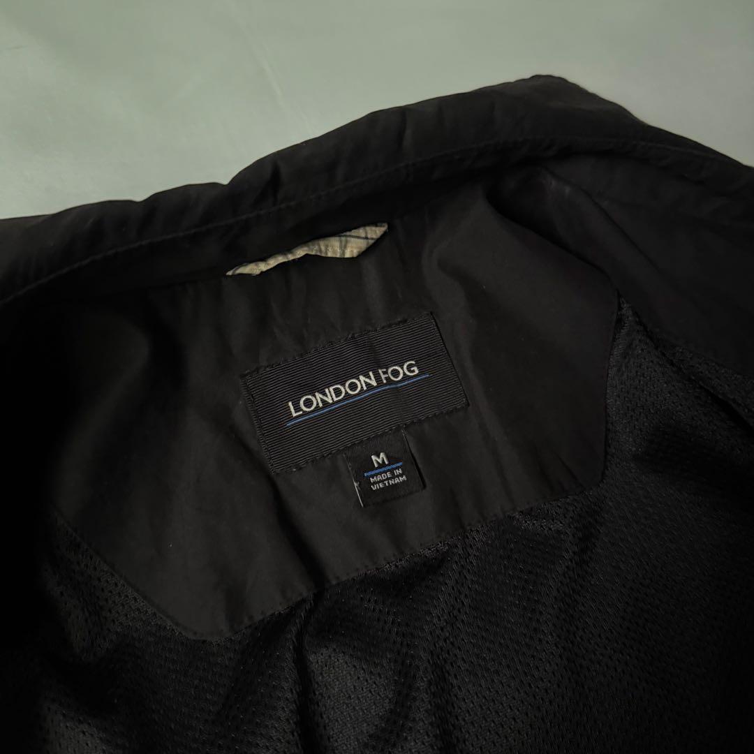 00s LONDON FOG ブラック ピーチスキン スイングトップ スムース