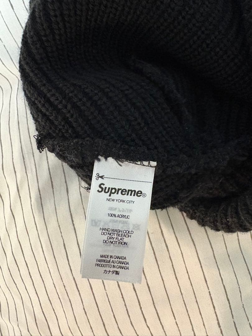 Supreme ビーニー　ブラック