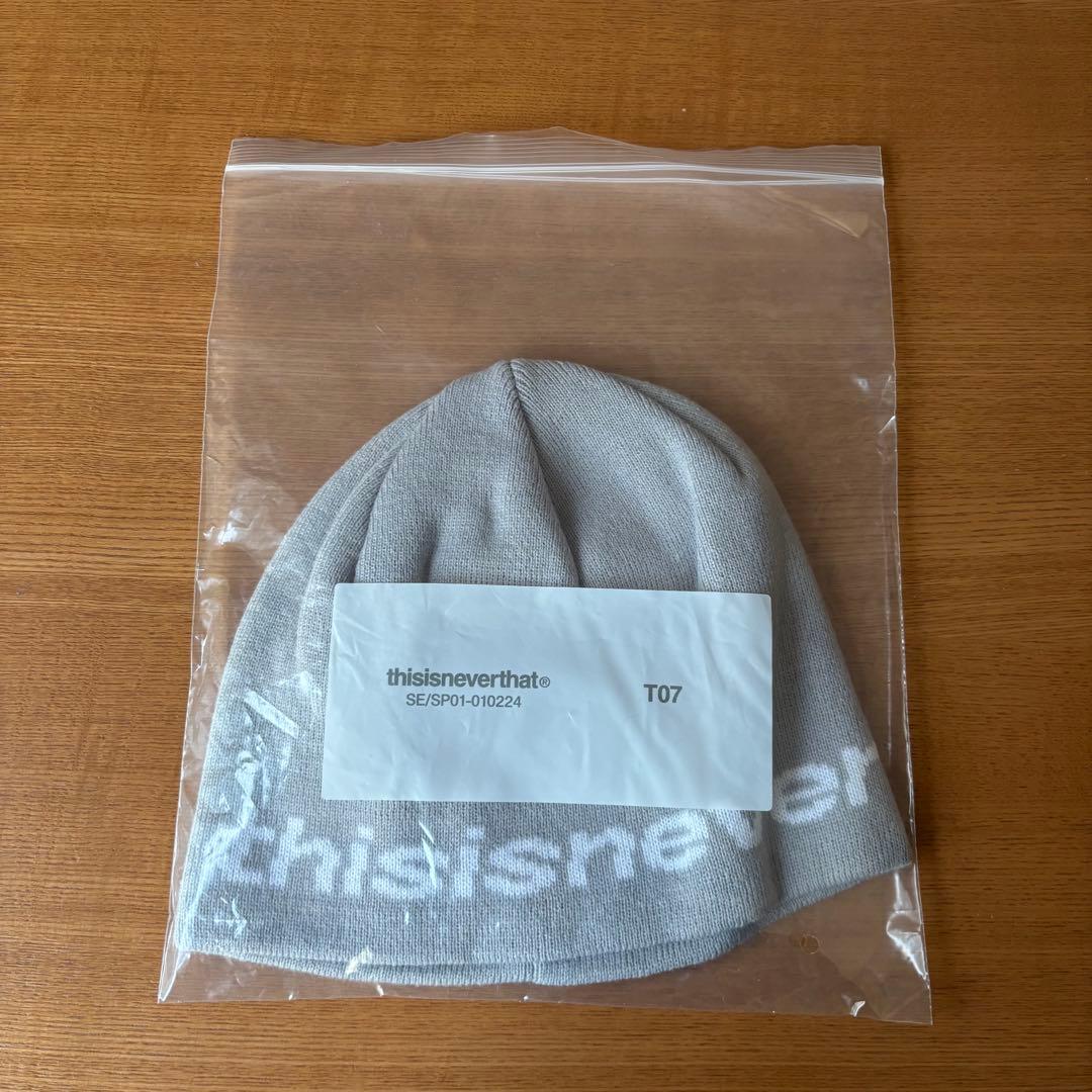 ネバザ ニット帽 ディスイズネバーザット 新品 正規品 グレイ