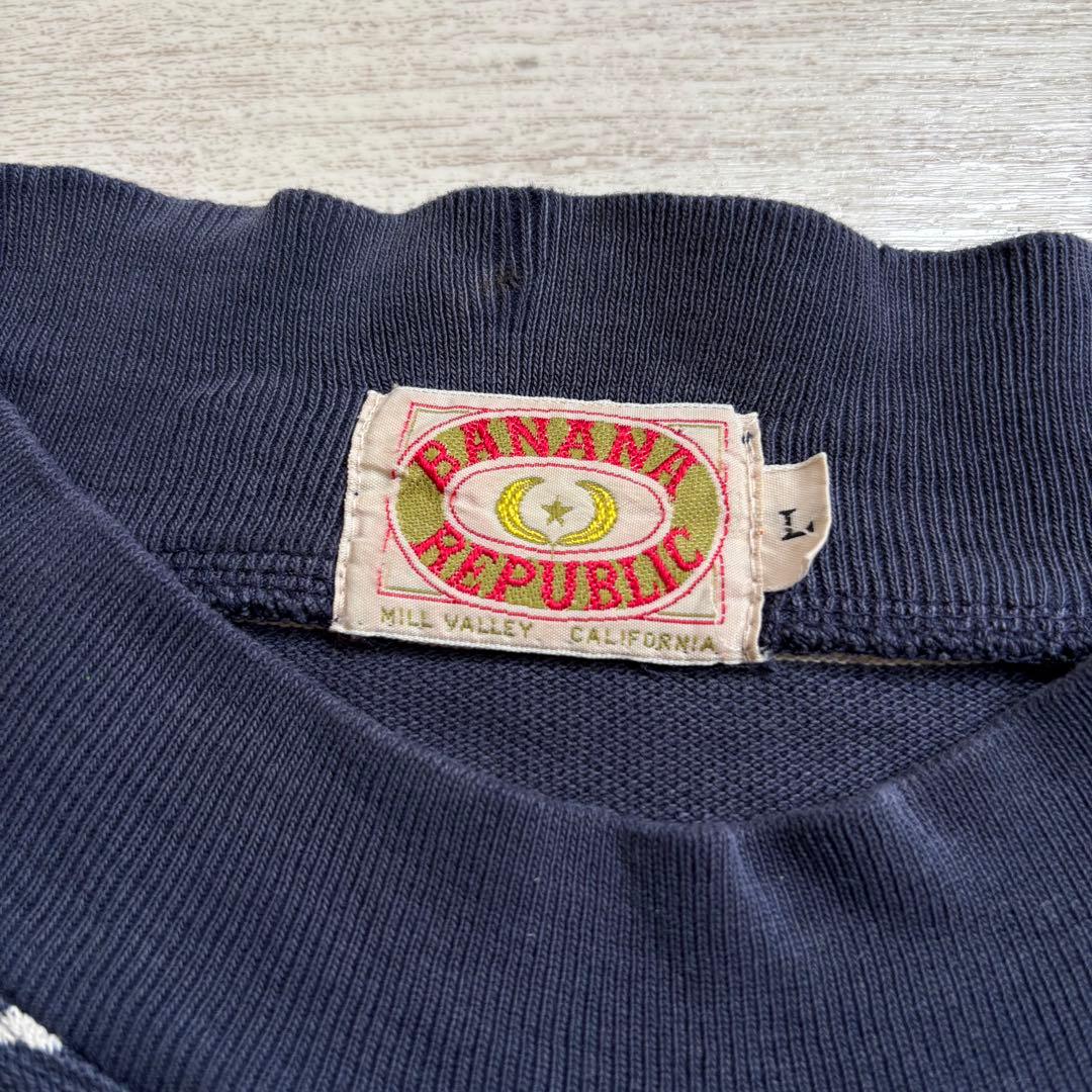 希少 80s Banana Republic 鹿の子 ボーダーTシャツ ロンT