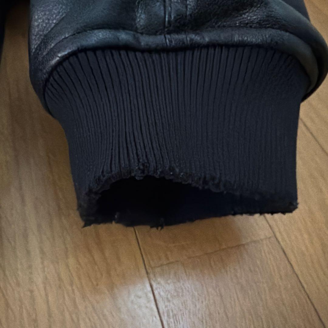 【極美品.速発送】ZARA フェイクレザー MA1 L 送料込