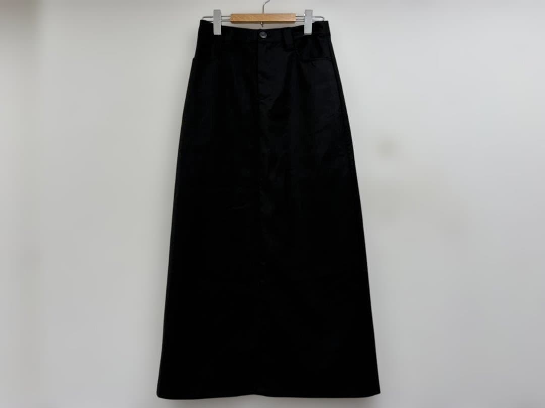 オクスンok.soon maxi skirtマキシスカート黒ブラックA2650