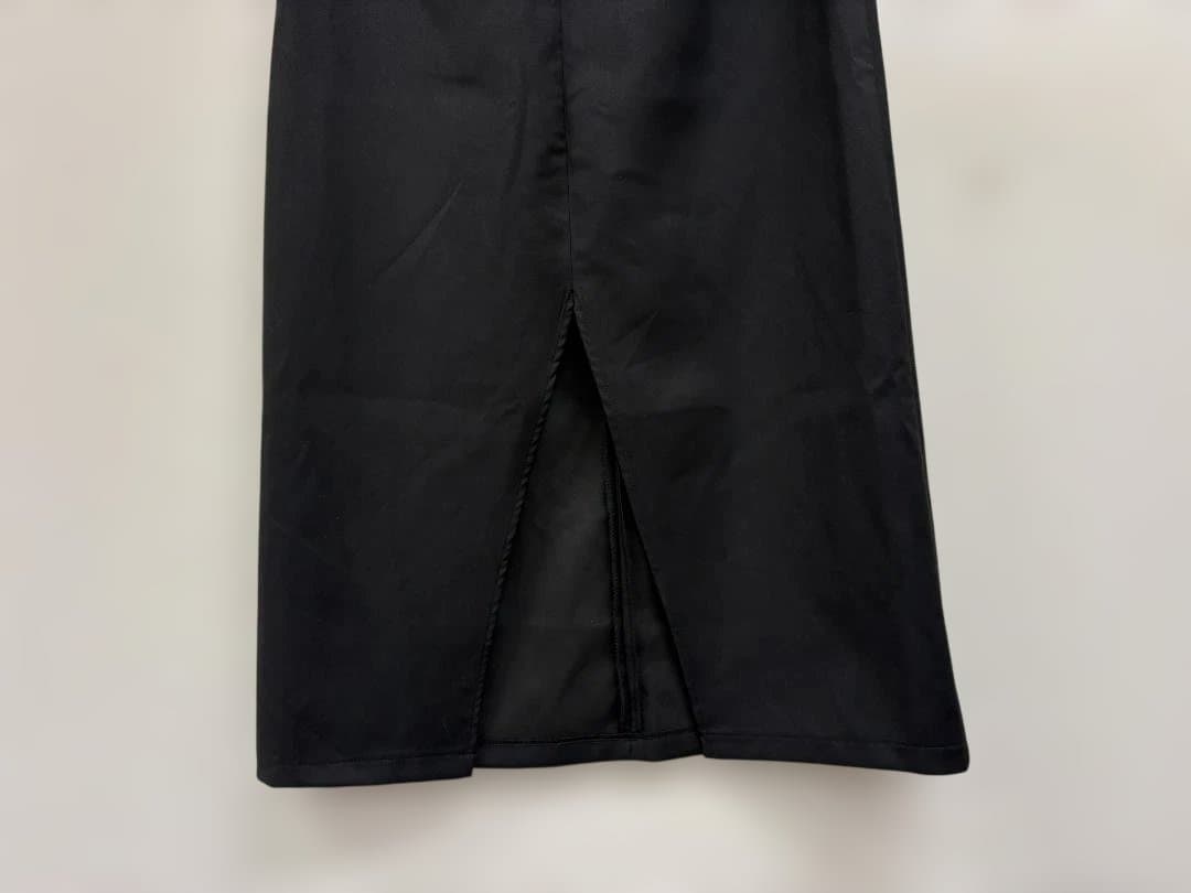 オクスンok.soon maxi skirtマキシスカート黒ブラックA2650