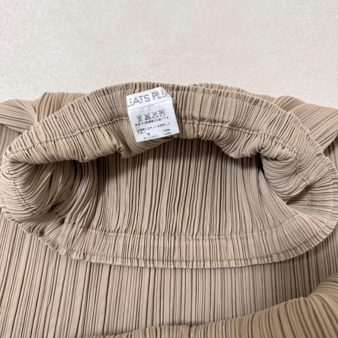 極美品✨PLEATS PLEASE Xサイズ プリーツ　ベージュ　ロングスカート