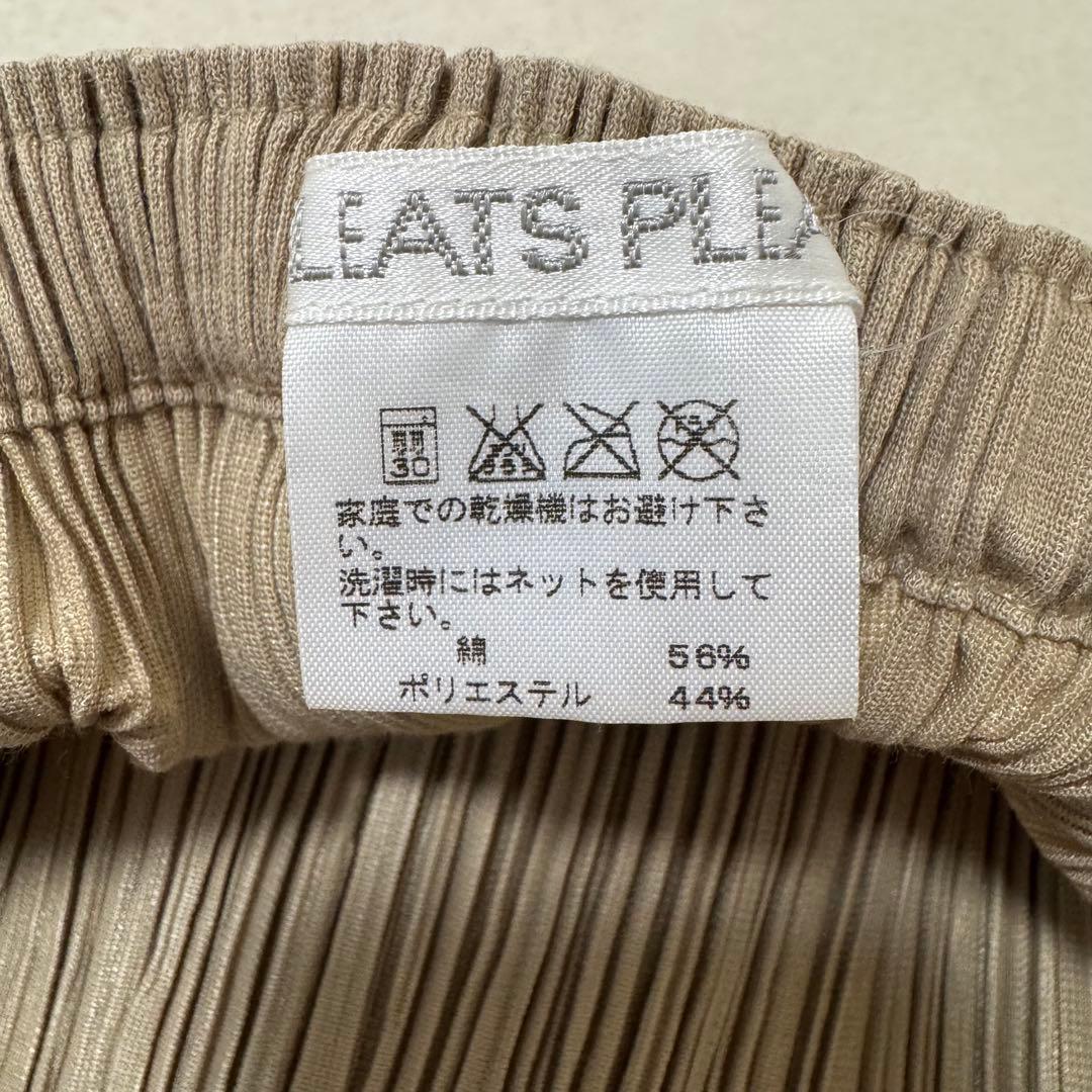 極美品✨PLEATS PLEASE Xサイズ プリーツ　ベージュ　ロングスカート