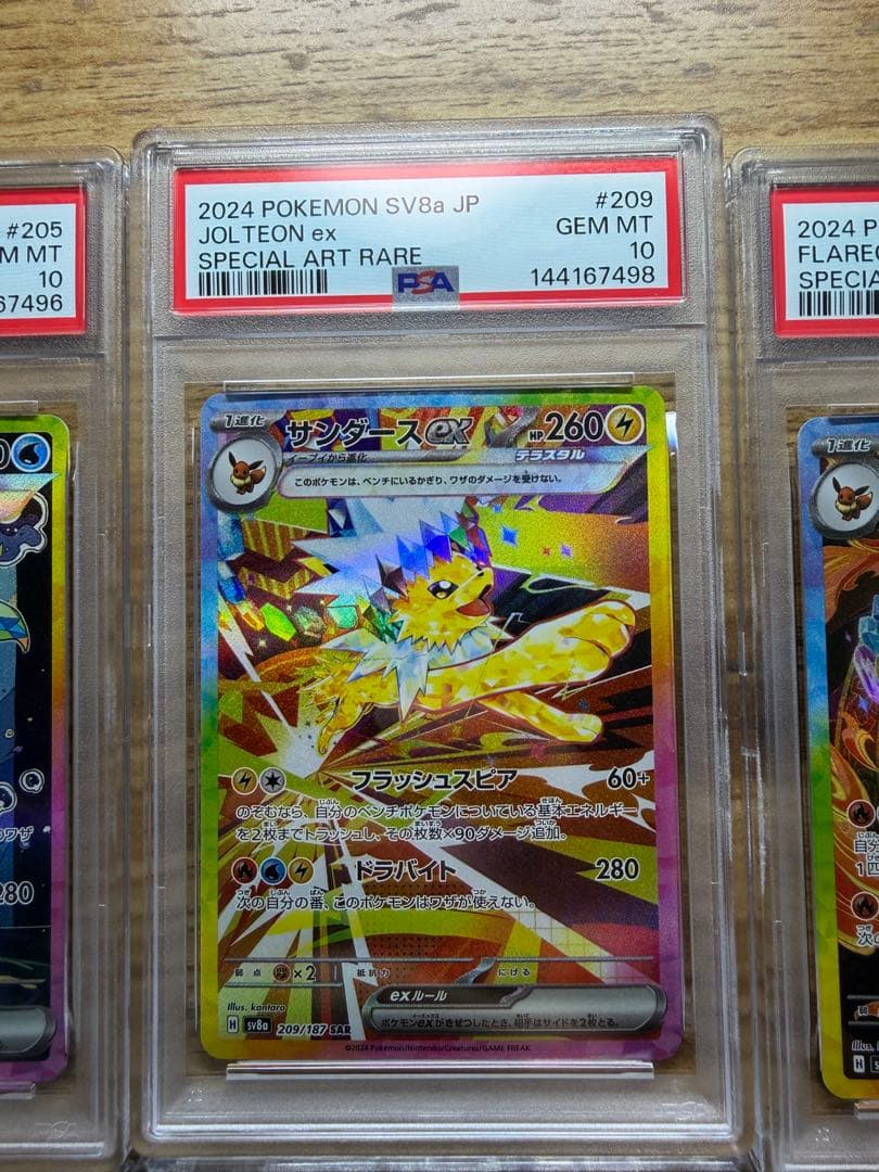 新 PSAケース PSA10 10枚ex ブイズSAR PSA10セット